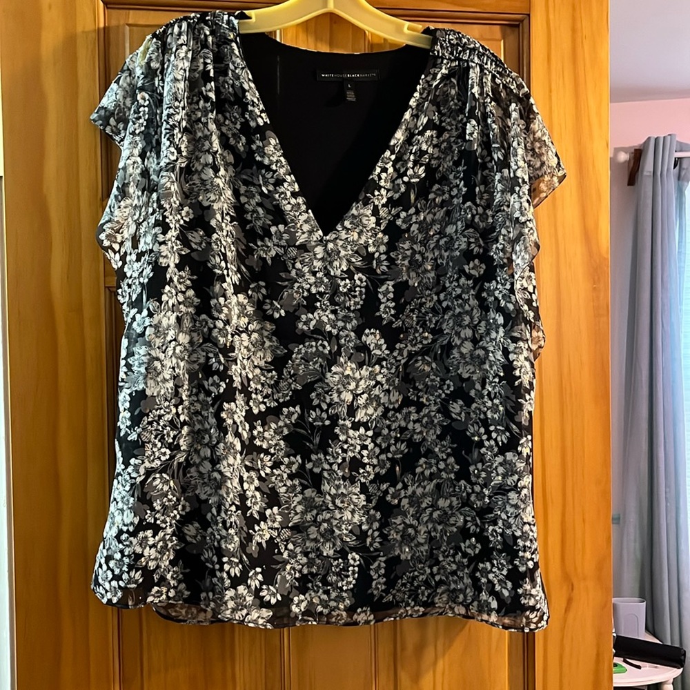 Blouse With Flutter Sleeve - image 1